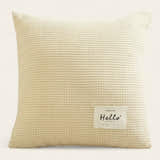 Pillow Cover – Waffle Quilt – Ivory Cream
