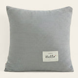 Pillow Cover – Waffle Quilt – Pearl Grey