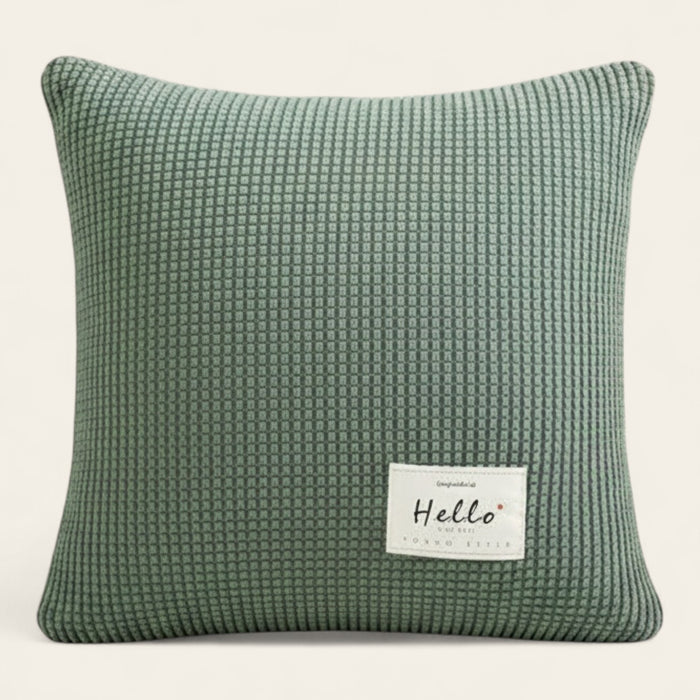 Pillow Cover – Waffle Quilt – Sage Mist