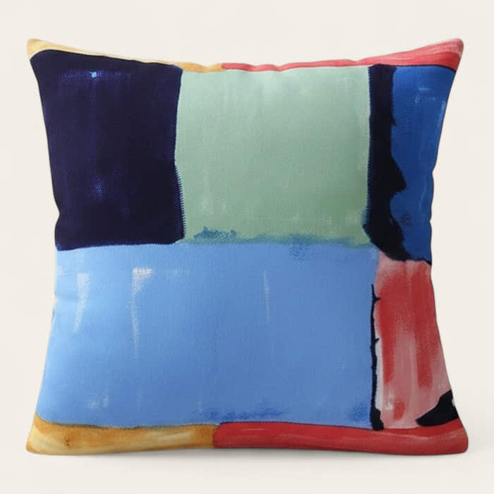 Pillow Cover – Watercolor Block – Multicolor