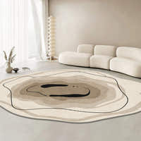 Rug – Abstract Circle – Bouclé Sand