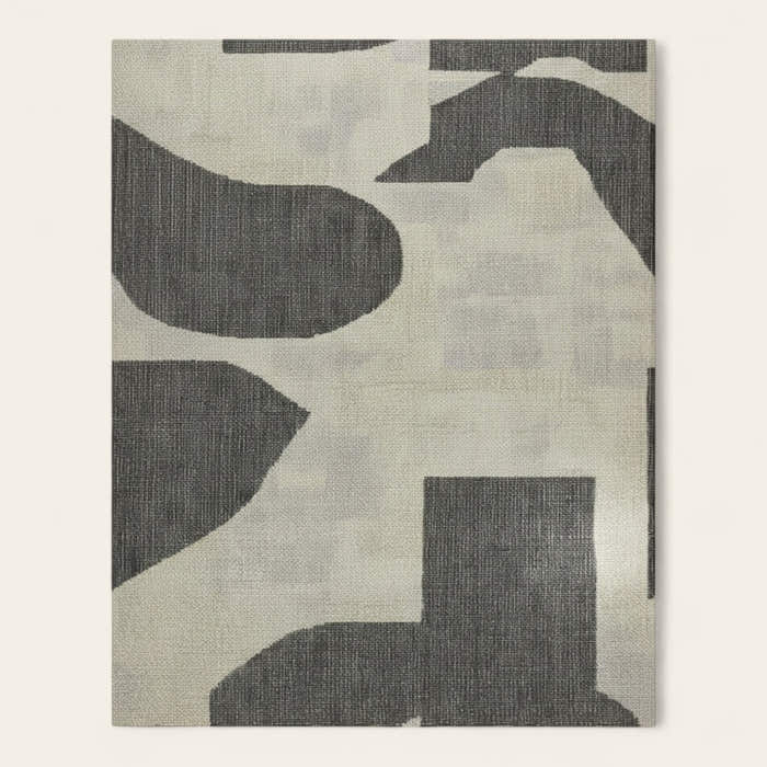 Rug – Abstract Flow – Pearl Grey