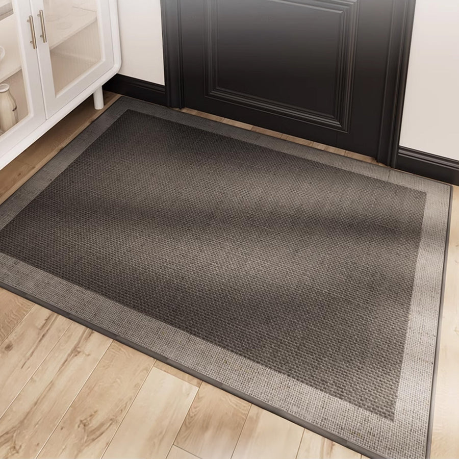 Rug – Bordered Weave – Bouclé Sand