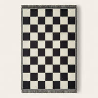 Rug – Checkerboard – Ink Black