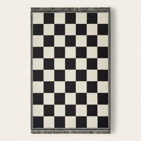 Rug – Checkerboard – Ink Black