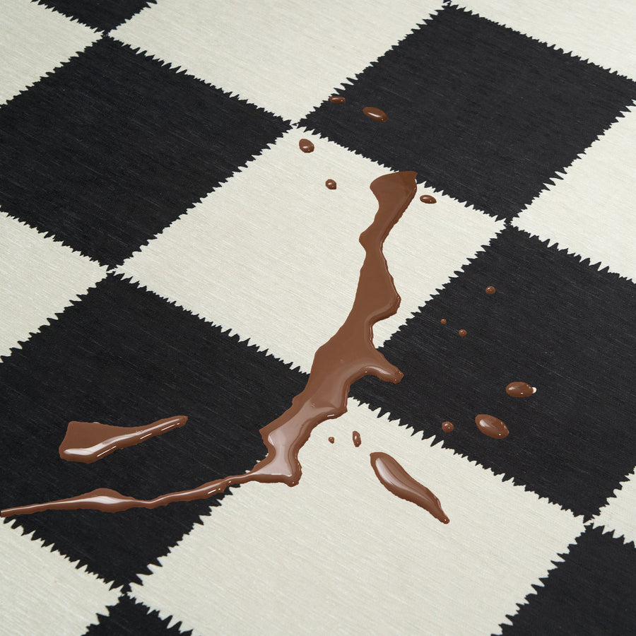 Rug – Checkerboard – Ink Black