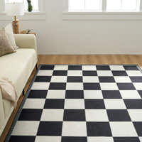 Rug – Checkerboard – Ink Black