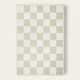 Rug – Checkerboard Tile – Bouclé Sand