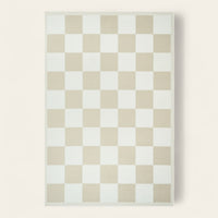 Rug – Checkerboard Tile – Bouclé Sand