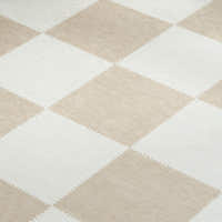 Rug – Checkerboard Tile – Bouclé Sand