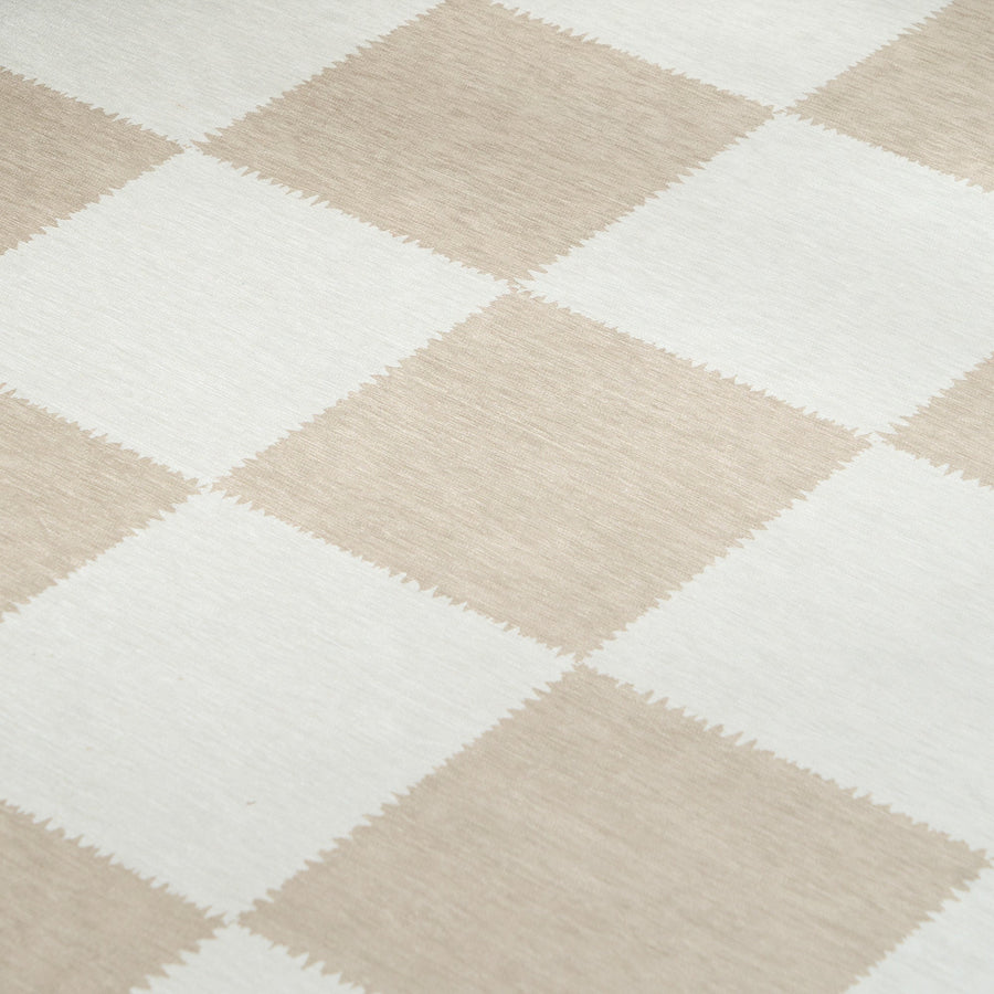 Rug – Checkerboard Tile – Bouclé Sand