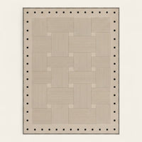 Rug – Checkerboard Weave – Bouclé Sand