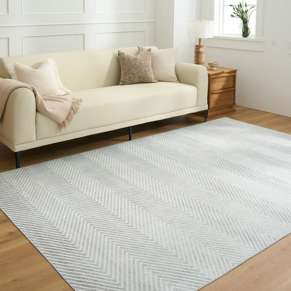 Rug – Diagonal Subtle – Pearl Grey