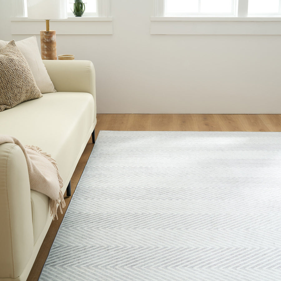 Rug – Diagonal Subtle – Pearl Grey