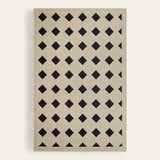 Rug – Diamond Grid – Bouclé Sand