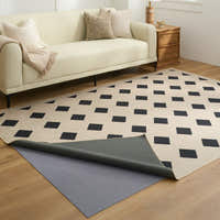 Rug – Diamond Grid – Bouclé Sand