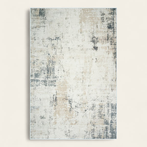 Rug – Distressed Marble – Pearl Grey