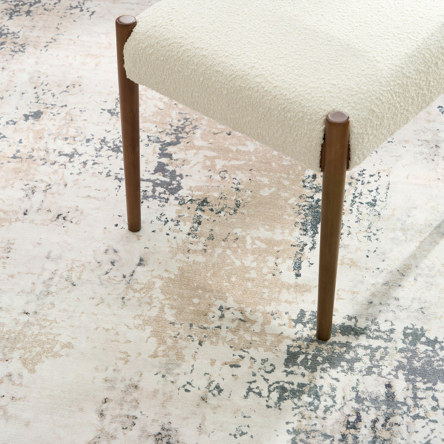 Rug – Distressed Marble – Pearl Grey
