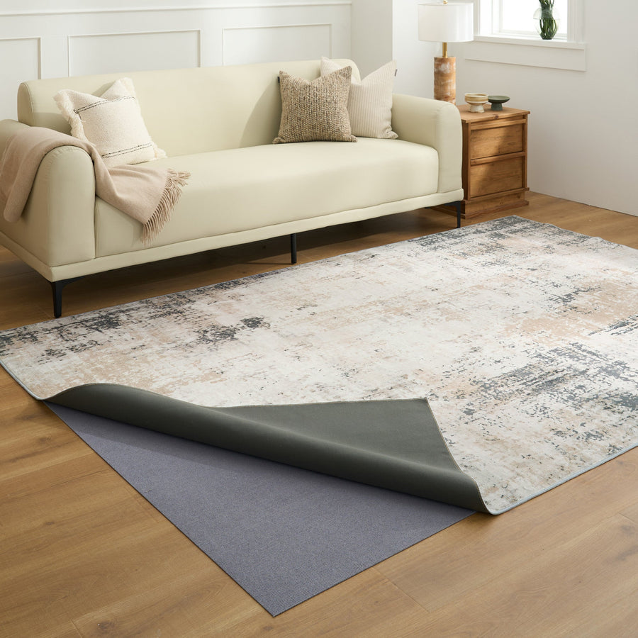 Rug – Distressed Marble – Pearl Grey