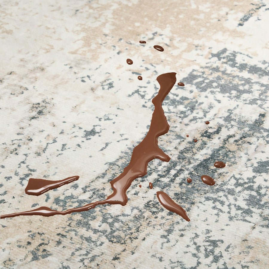 Rug – Distressed Marble – Pearl Grey