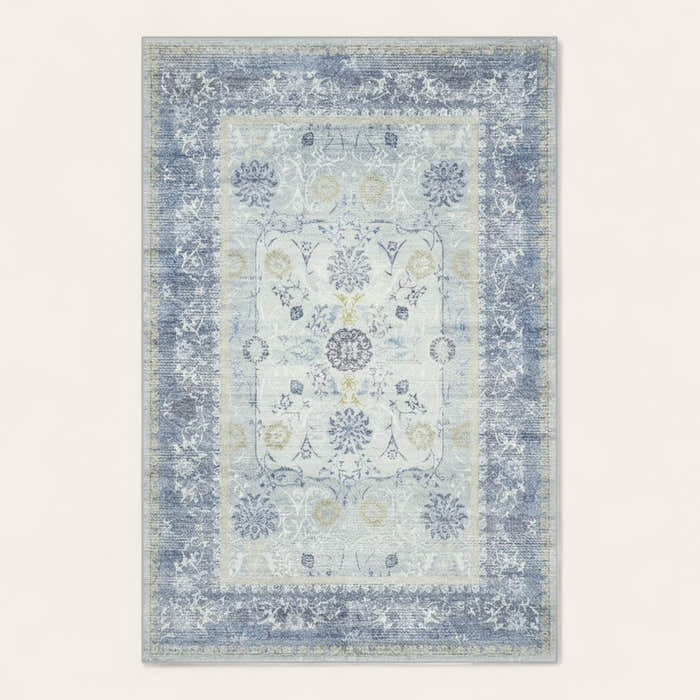 Rug – Distressed Persian – Sky Mist