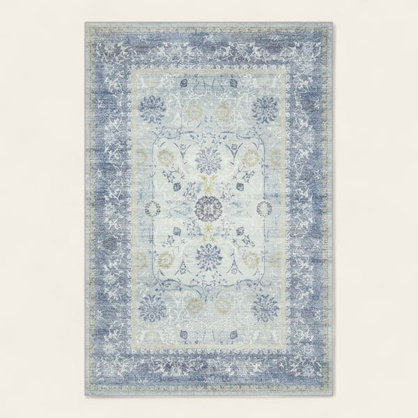 Rug – Distressed Persian – Sky Mist