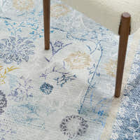 Rug – Distressed Persian – Sky Mist