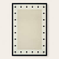 Rug – Dot Border – Ivory Cream