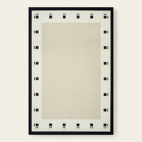 Rug – Dot Border – Ivory Cream