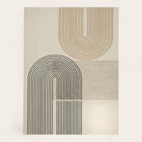 Rug – Geometric Arch – Bouclé Sand
