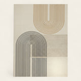 Rug – Geometric Arch – Bouclé Sand