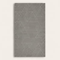 Rug – Geometric Etch – Pearl Grey