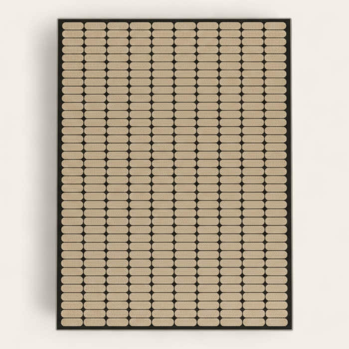 Rug – Grid Dot – Bouclé Sand
