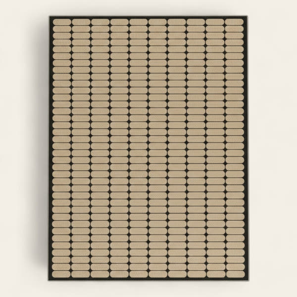 Rug – Grid Dot – Bouclé Sand