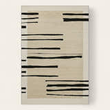 Rug – Ink Stripe Horizontal – Bouclé Sand