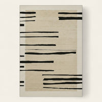 Rug – Ink Stripe Horizontal – Bouclé Sand