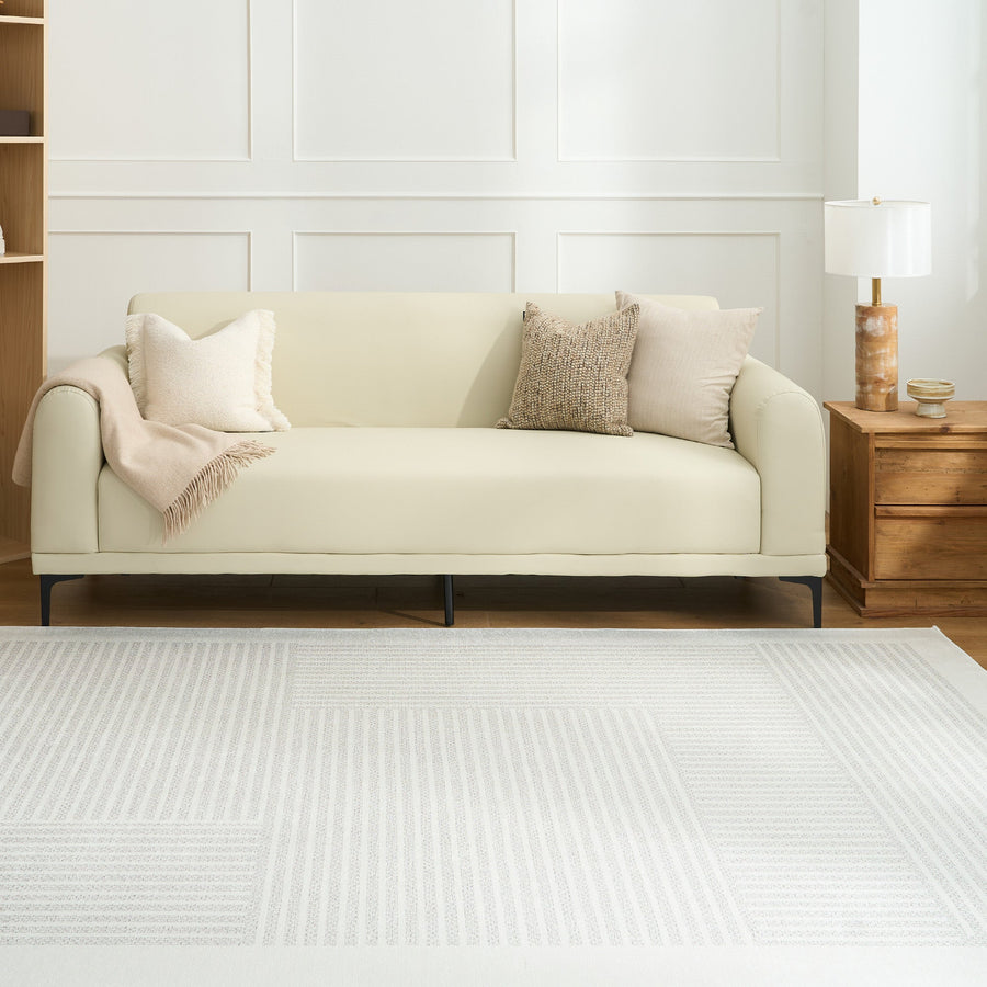 Rug – Linear Stripe – Ivory Cream