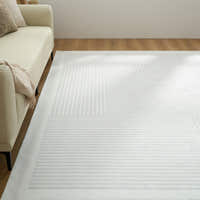 Rug – Linear Stripe – Ivory Cream