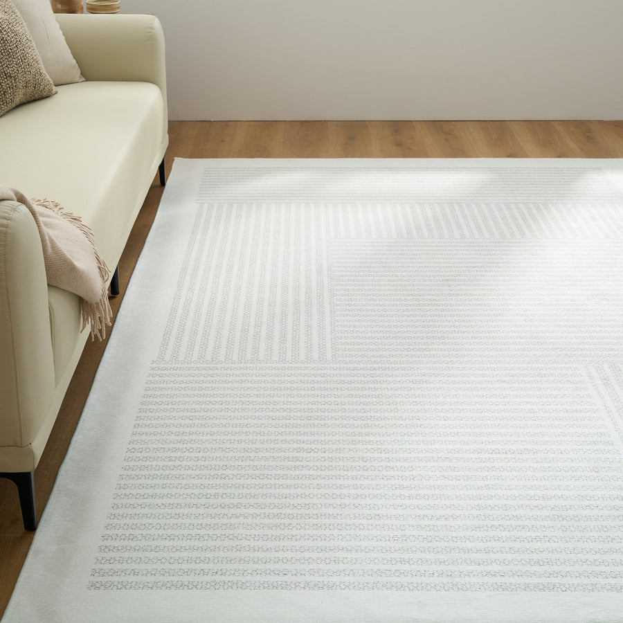 Rug – Linear Stripe – Ivory Cream