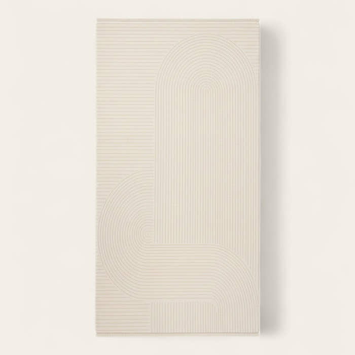 Rug – Minimal Arch – Pearl Grey