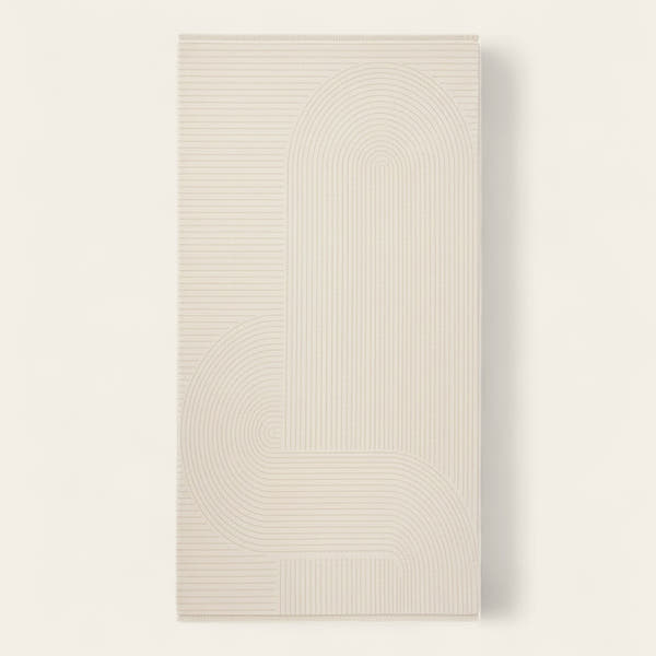 Rug – Minimal Arch – Pearl Grey