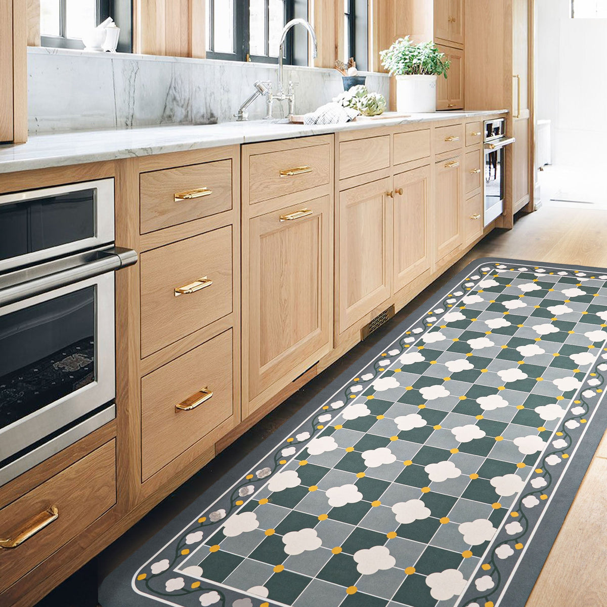 Rug – Moroccan Tile – Stormy Blue