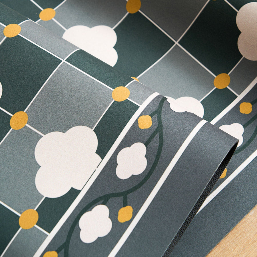 Rug – Moroccan Tile – Stormy Blue
