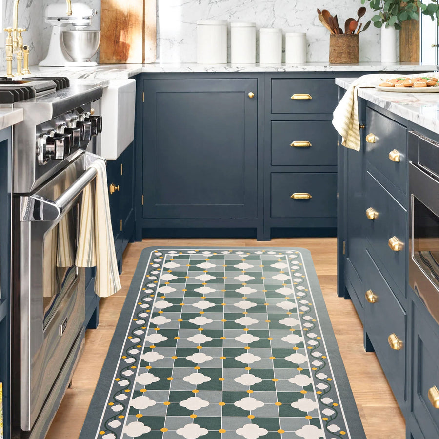 Rug – Moroccan Tile – Stormy Blue