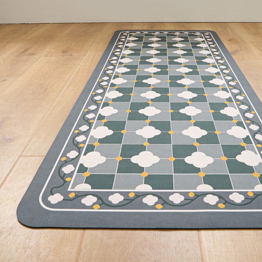 Rug – Moroccan Tile – Stormy Blue