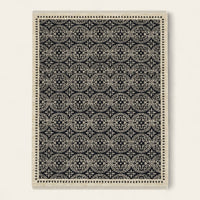 Rug – Ornate Border – Sage Mist