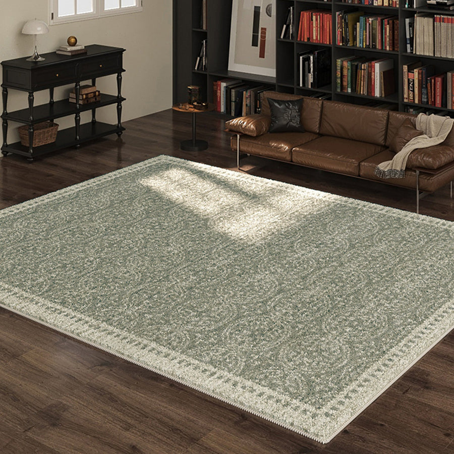Rug – Ornate Border – Sage Mist