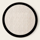 Rug – Palm Leaf Embossed – Bouclé Sand