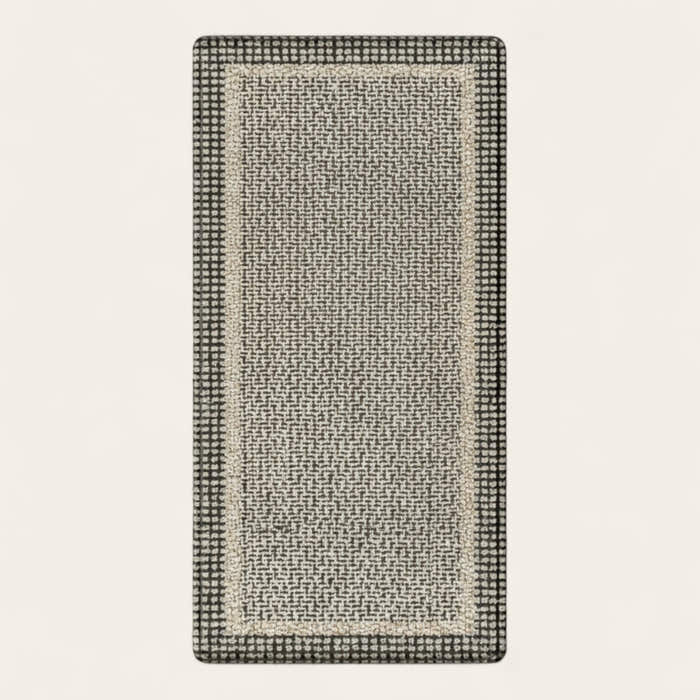 Rug – Pebble Bordered – Warm Stone