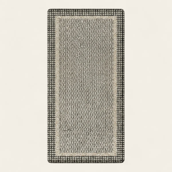 Rug – Pebble Bordered – Warm Stone